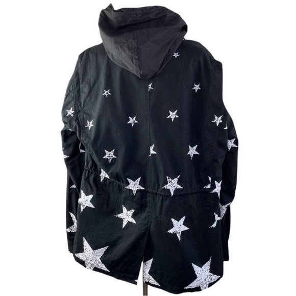 BLACK SCALE Star Print Utility Jacket size M - Picture 2 of 11